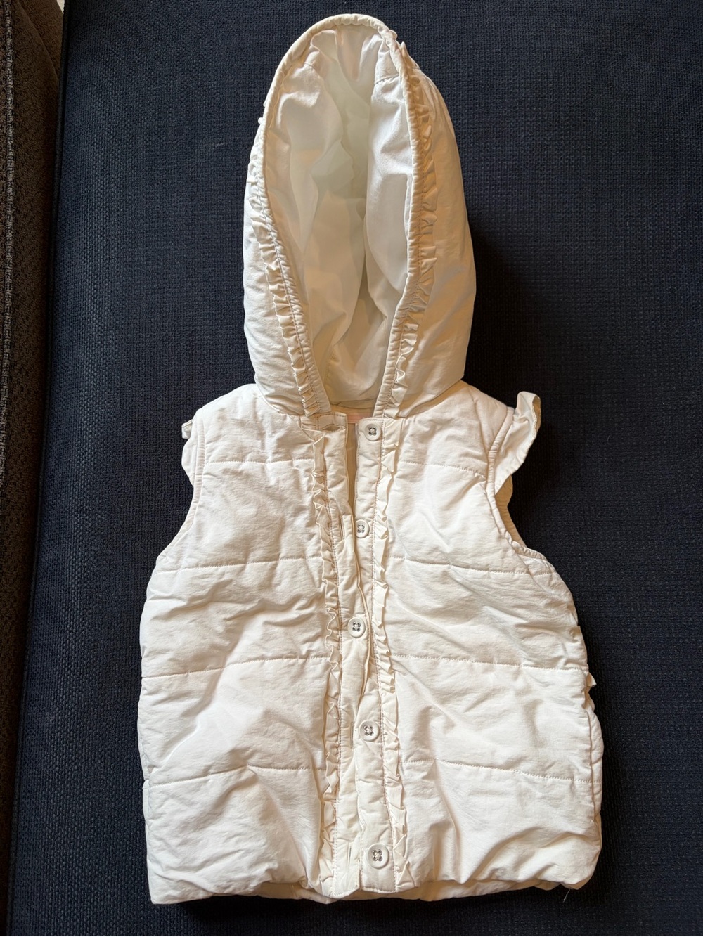 Janie & Jack Girls Hooded Puffer Vest